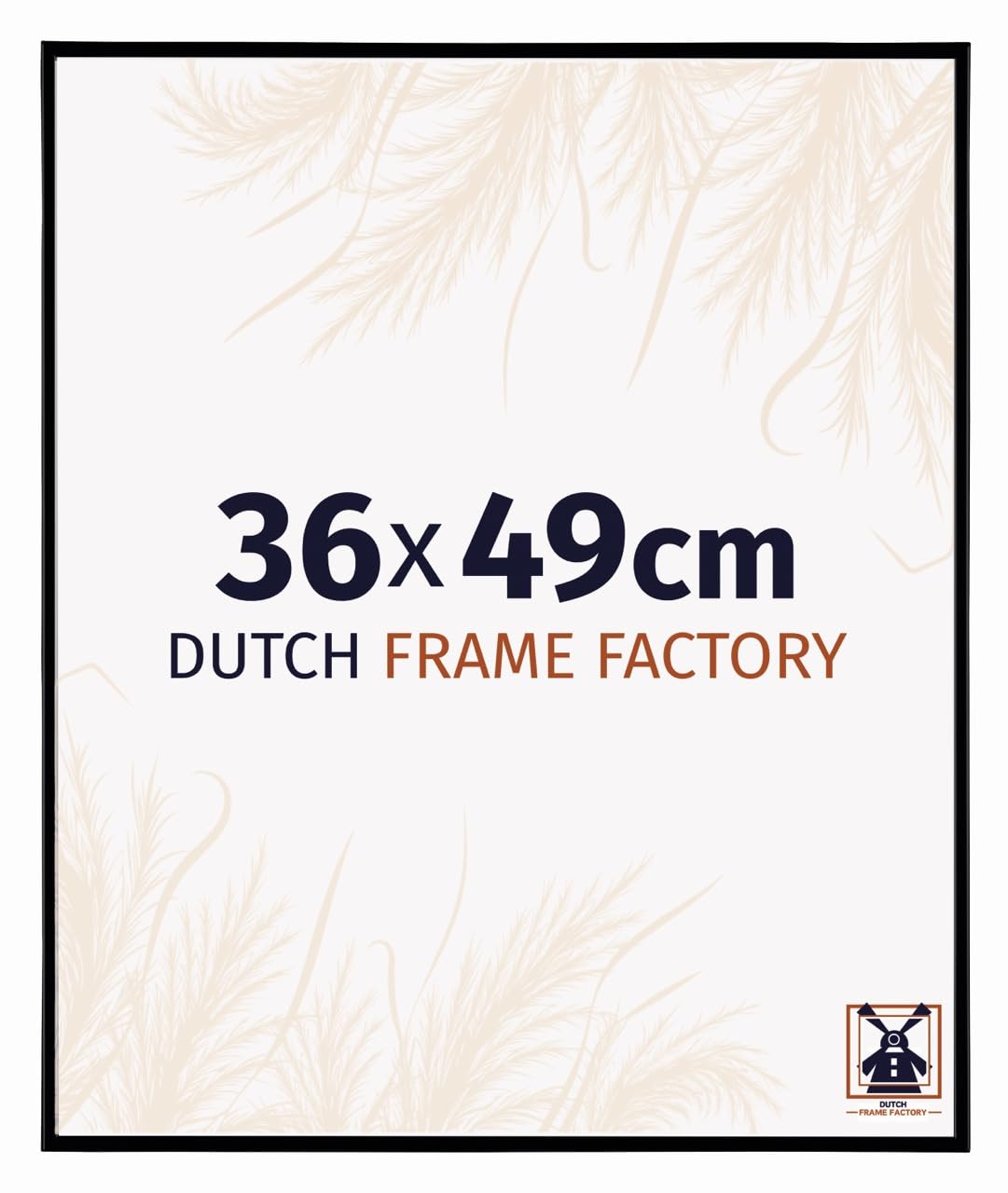Dutch Frame Factory - Picture frame 36x49 cm Black Matte - Plastic