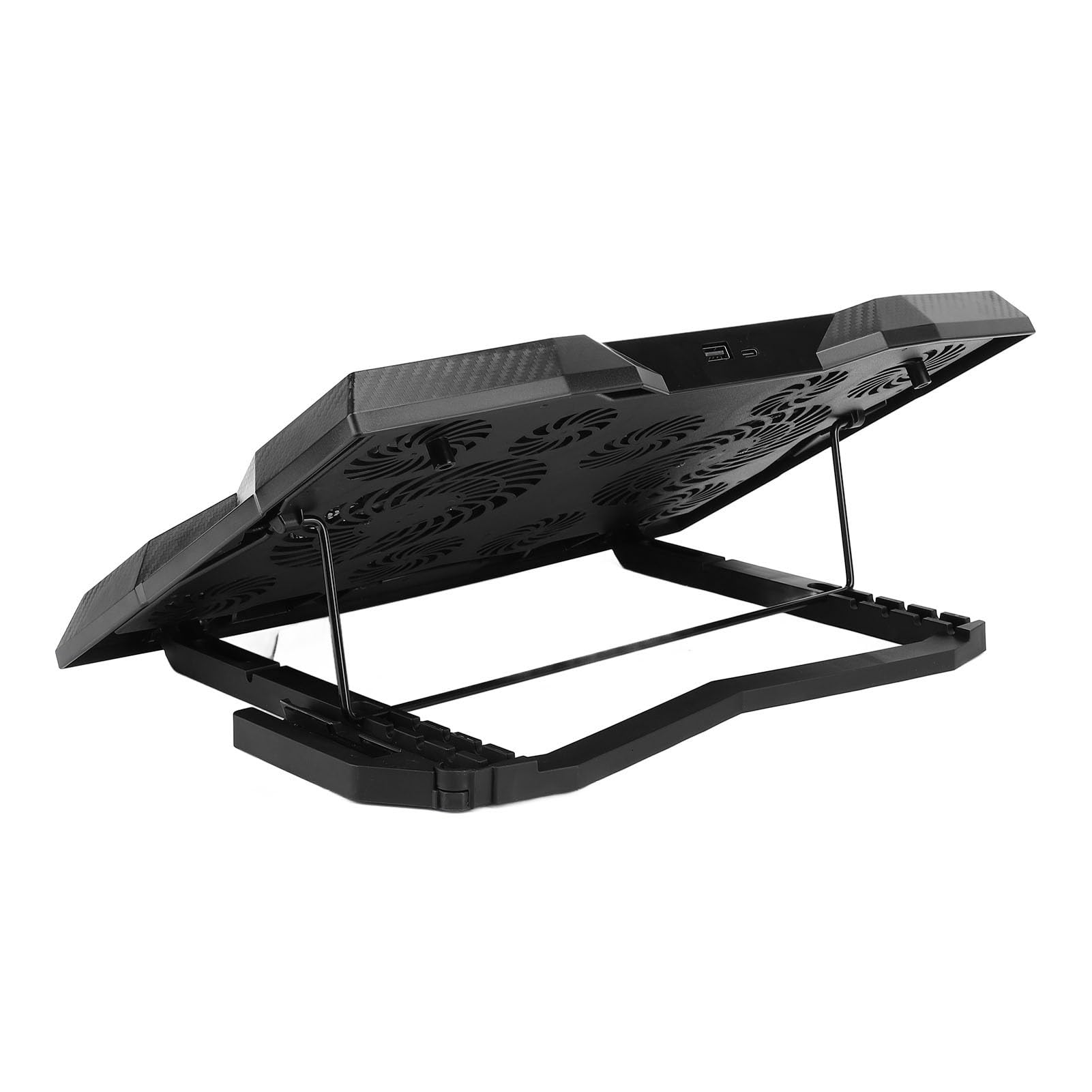 Supporto di raffreddamento per computer portatile ad alta velocità 3400 giri/min con 11 ventilatori, regolazione multi-angolo, design leggero, cuscino di raffreddamento per ventilatore