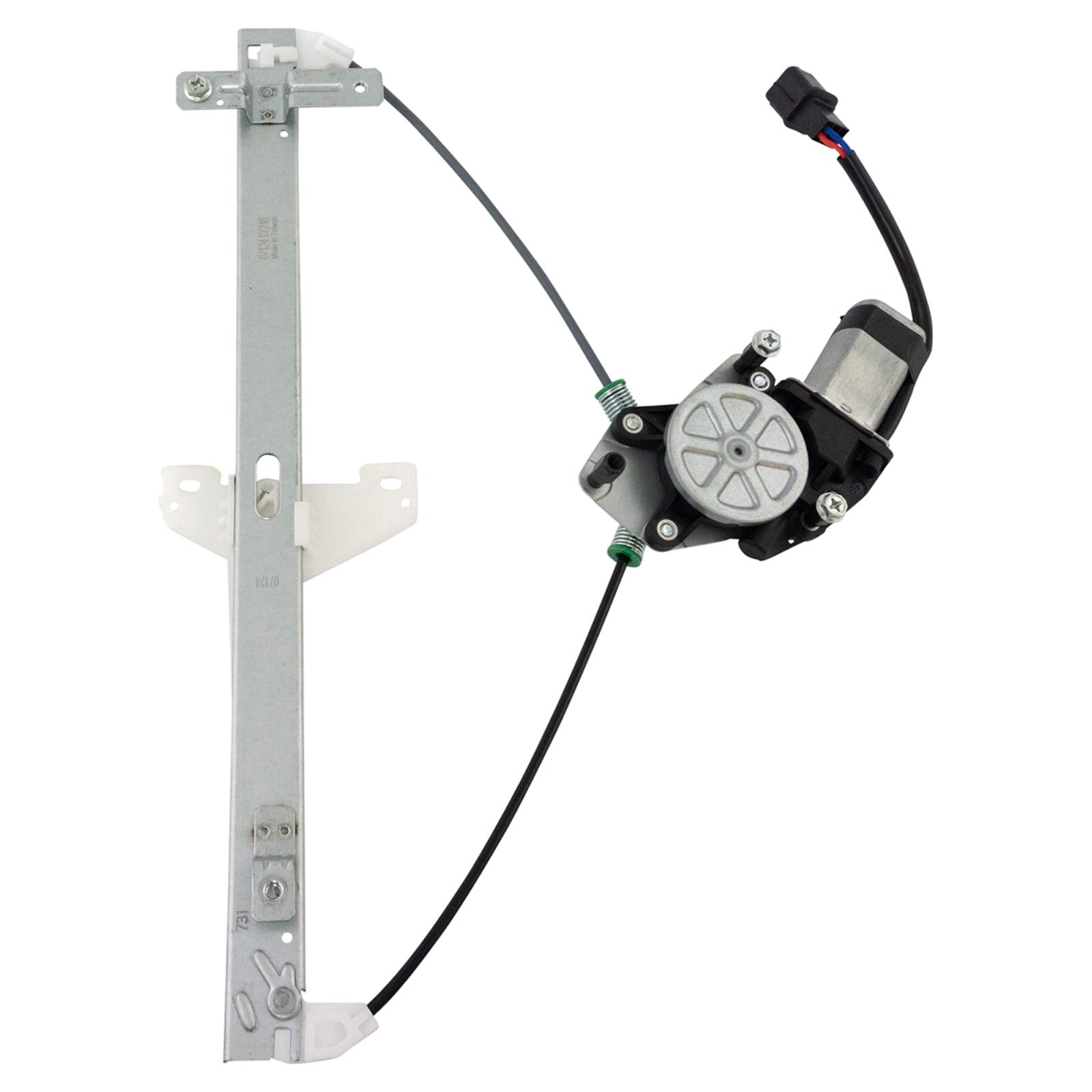 TRQ Rear Left Power Window Regulator &amp; Motor Assembly Drivers Side Compatible with 2003-2007 Honda Accord HO1550106