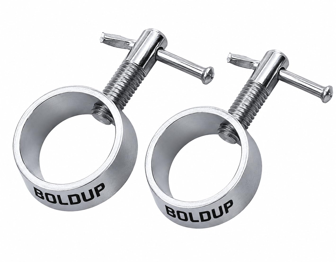 Gym Barbell Lock Collars Pair | Heavy Duty Metal Dumbbell & Barbell Clamps | Quick Release Weight Lock Collar Standard Rods (19 MM Pack of 2 pc)-image-17