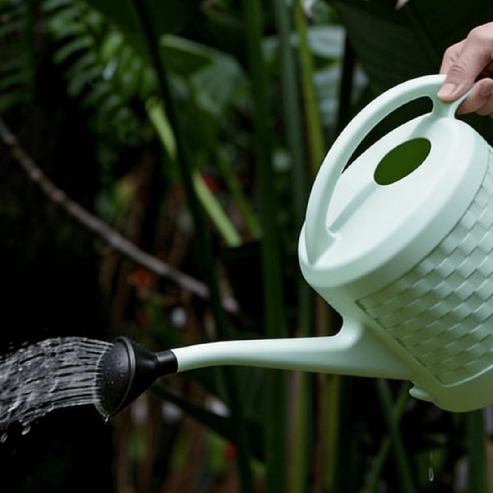 Arrosoir à Arrosoir Pot d'Arrosage Arrosoir de Jardin Arrosoir pour Plantes à Débit Doux et Régulier Tête Démontable pour Modes de Pulvérisation, Vert Matcha, 12L
