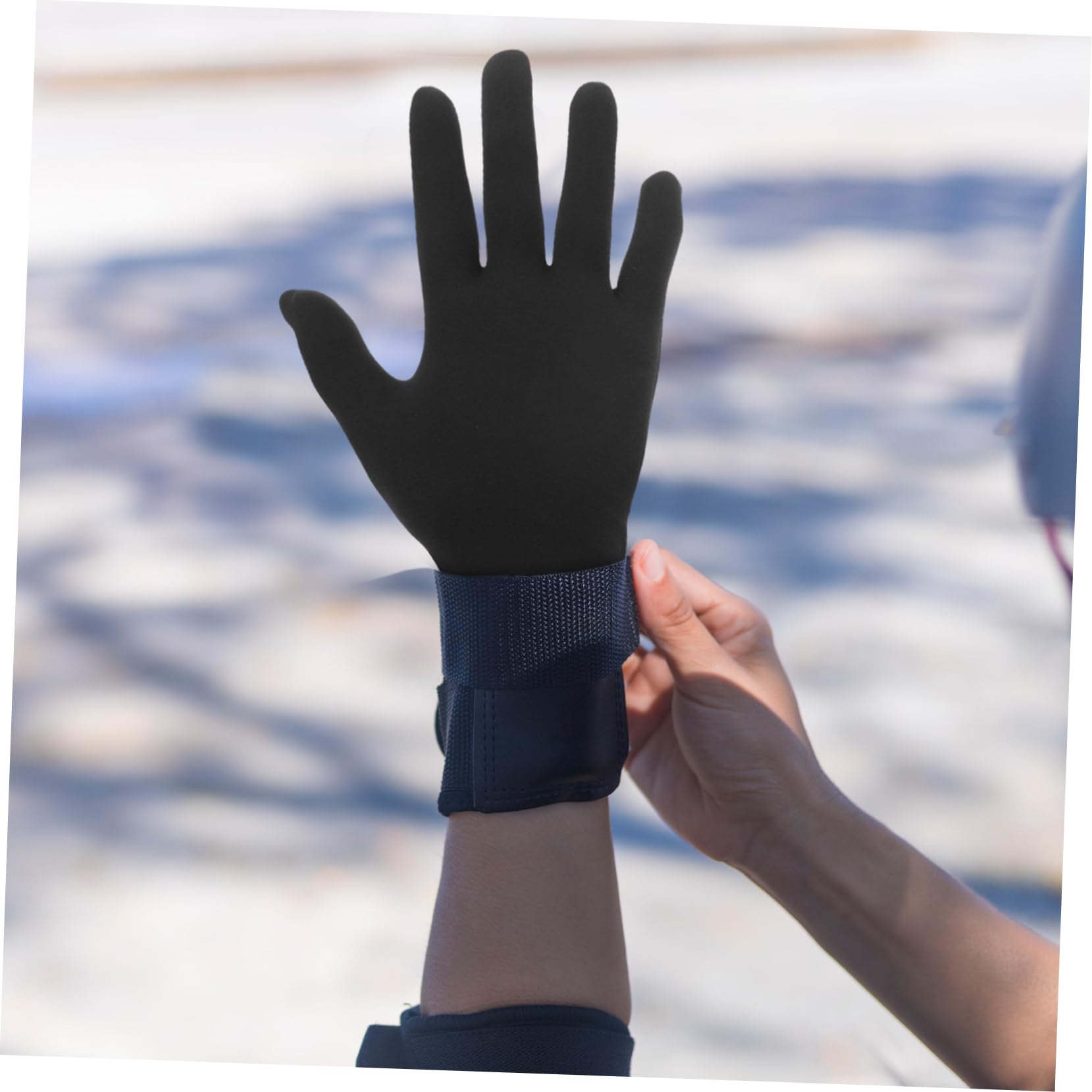PartyKindom 5paare Glitzernde Eiskunstlaufhandschuhe Mit Strass Für Partys Und Bühnenaufführungen Atmungsaktive Und Bequeme Skating-Handschuhe Für Mädchen Und Frauen Schwarz