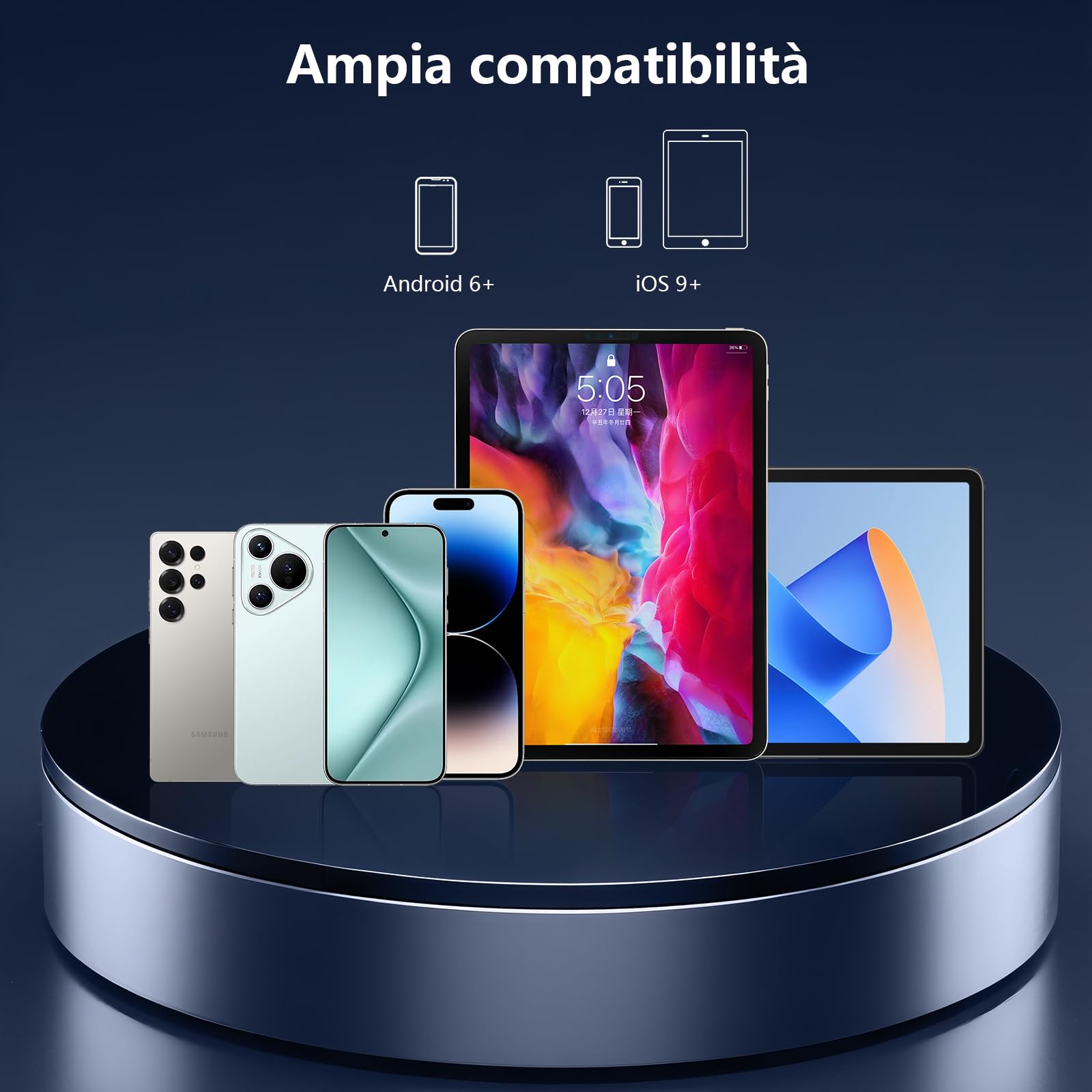 Endoscopio Professionale 10M per Smartphone | Sonda con Telecamera Ispezione Tubi 1080P HD - Telecamera Endoscopica Impermeabile IP67 con 8 LED, Magnete e Gancio per Motori, Tubature, Scarichi