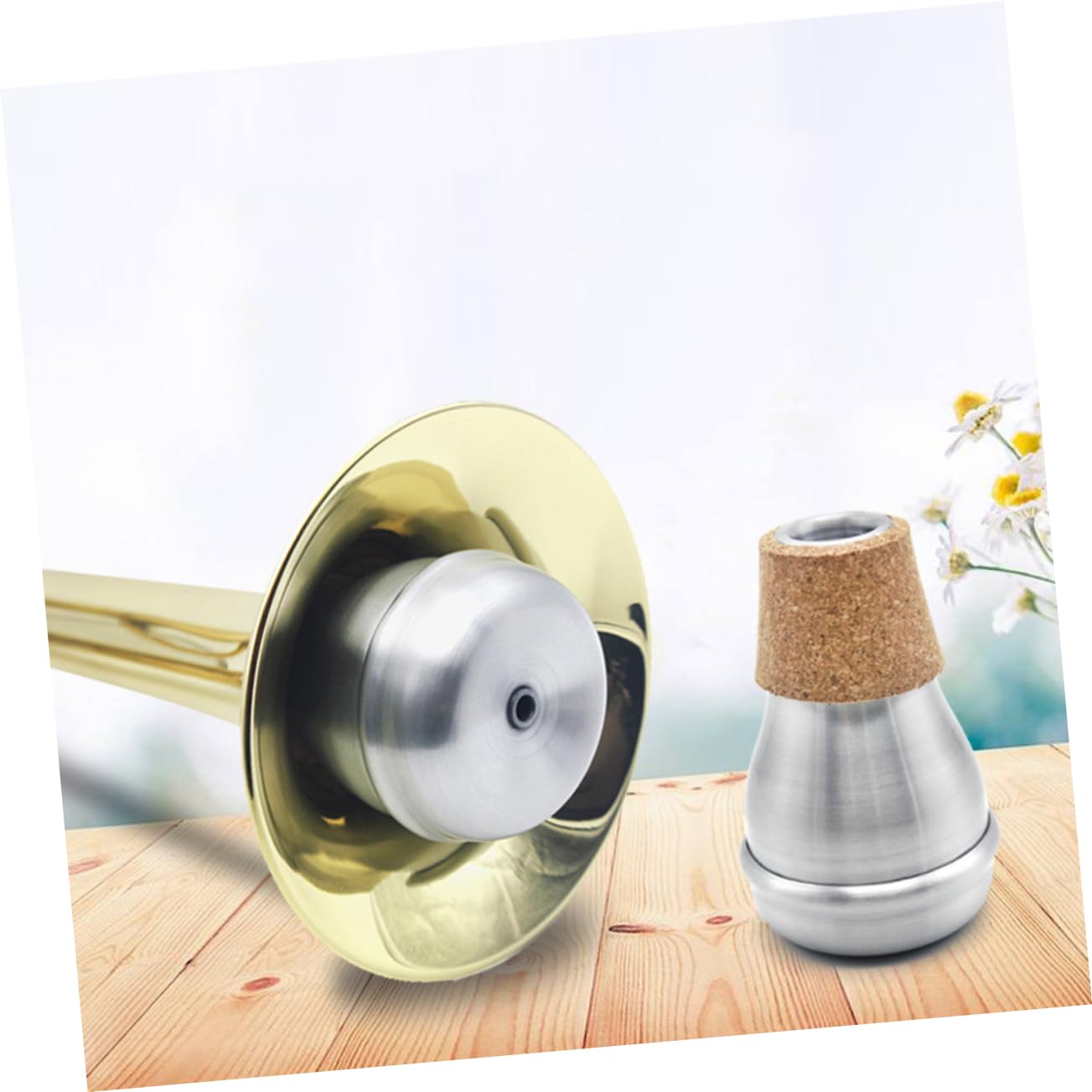 UPKOCH Sordina per Tromba in Alluminio Portatile Qualità del Suono Migliorata, Accessorio Musicale per Jazz e Performance Musicali