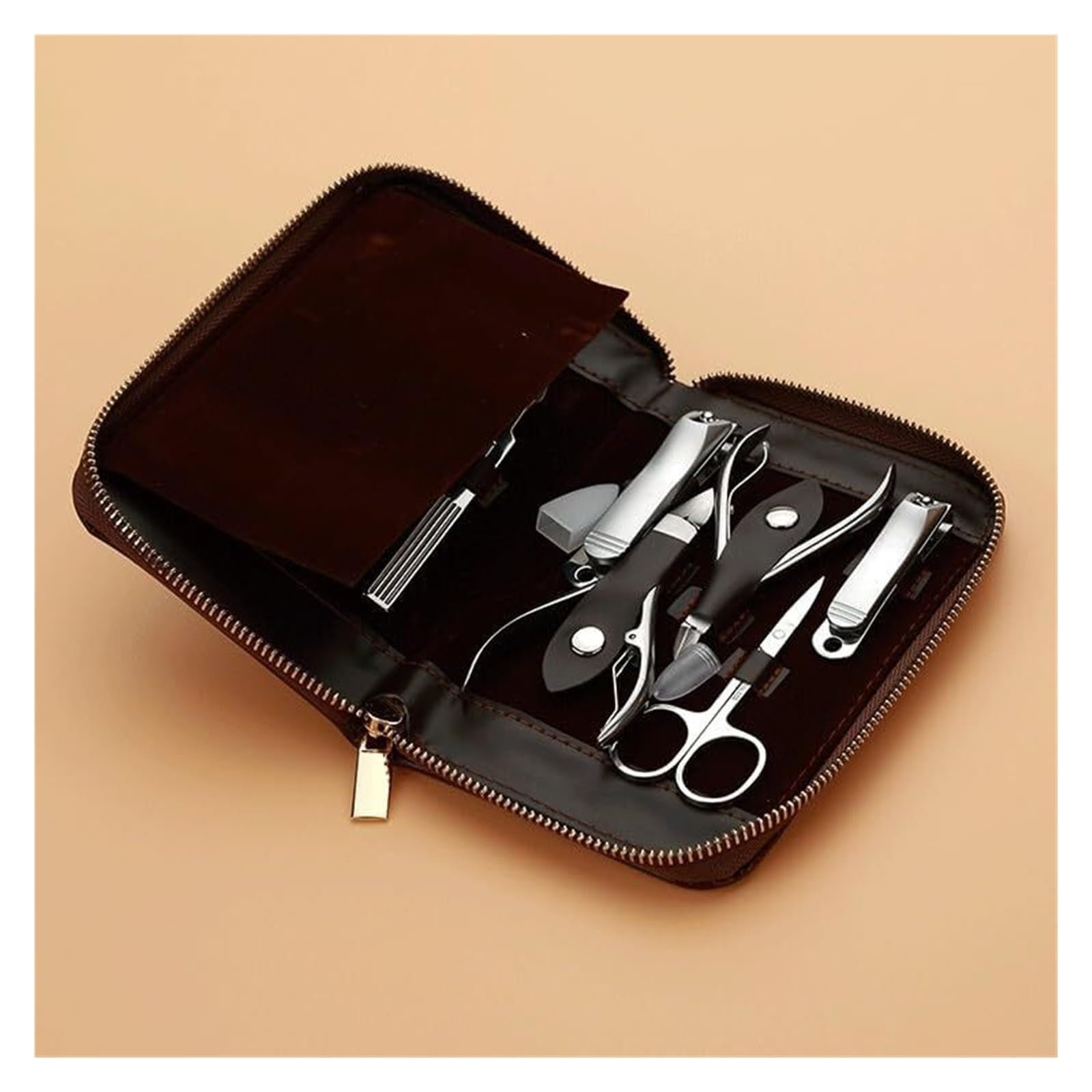 Set Manicure Professionale, Tagliaunghie in acciaio inossidabile, set di strumenti di bellezza