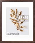 11x14 Picture Frame Brown 3 Pcs in 1 set 11x14 Frames can Display 8x10 Picture with Mat or 11x14 Without Mat on the Wall
