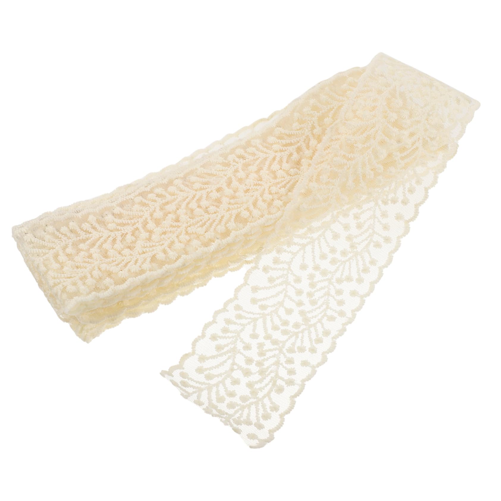 STOBOK 4rollos Encaje De Costura Para Manualidades Metros De Adorno De Encaje Bordado Para Materiales De Costura y Accesorios Para Ropa