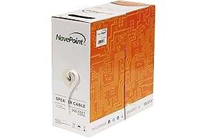 NavePoint: 500ft Speaker Cable: 16 AWG, CL2 Rated, White