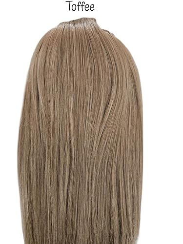 Miniatura 5 de Girly Curls Cola de caballo recta animadora postizo de 16 pulgadas (Toffee)