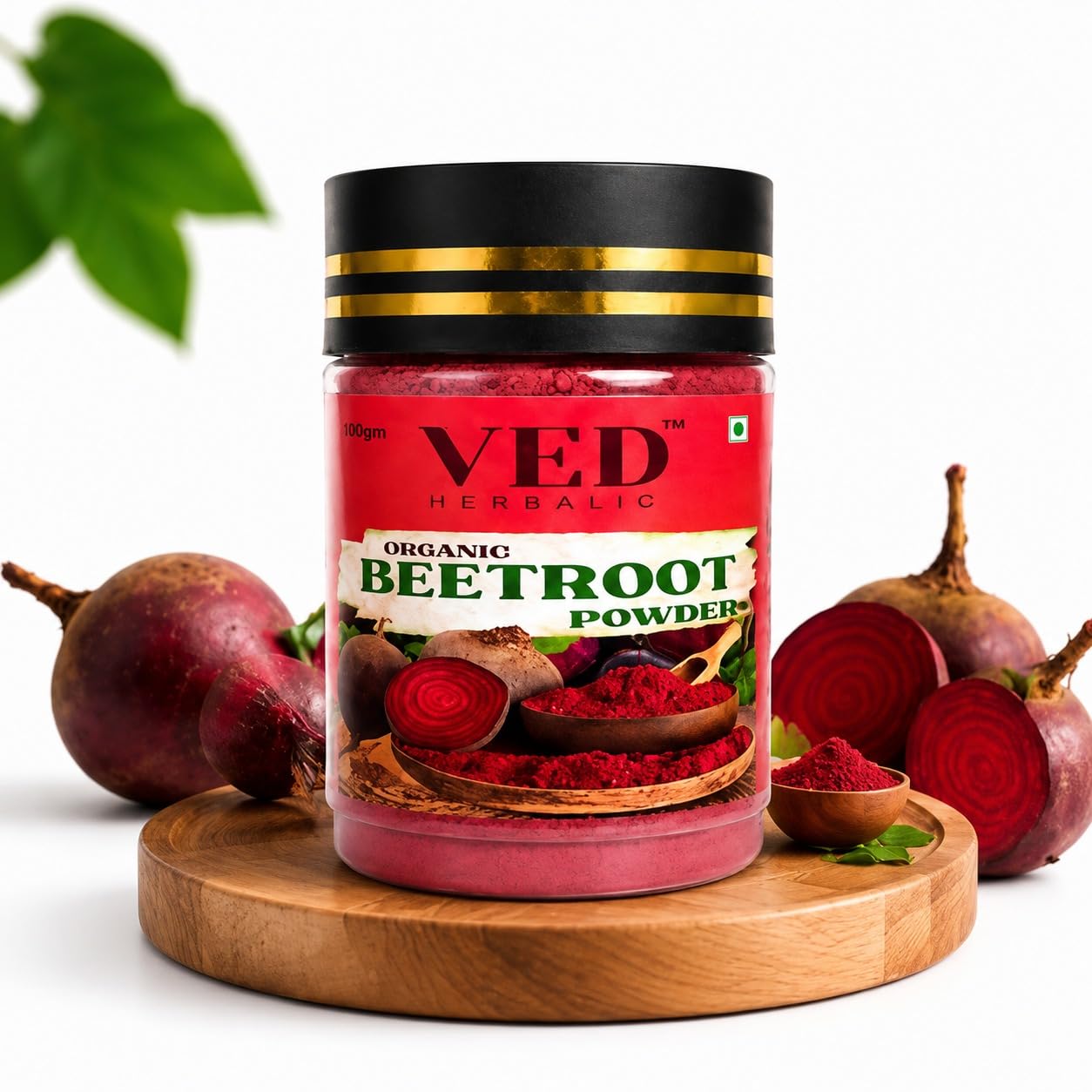 pure beetroot powder, 100% natural beet root, nitric oxide support, heart health and energy booster, for smoothies, juices and baking 100gm