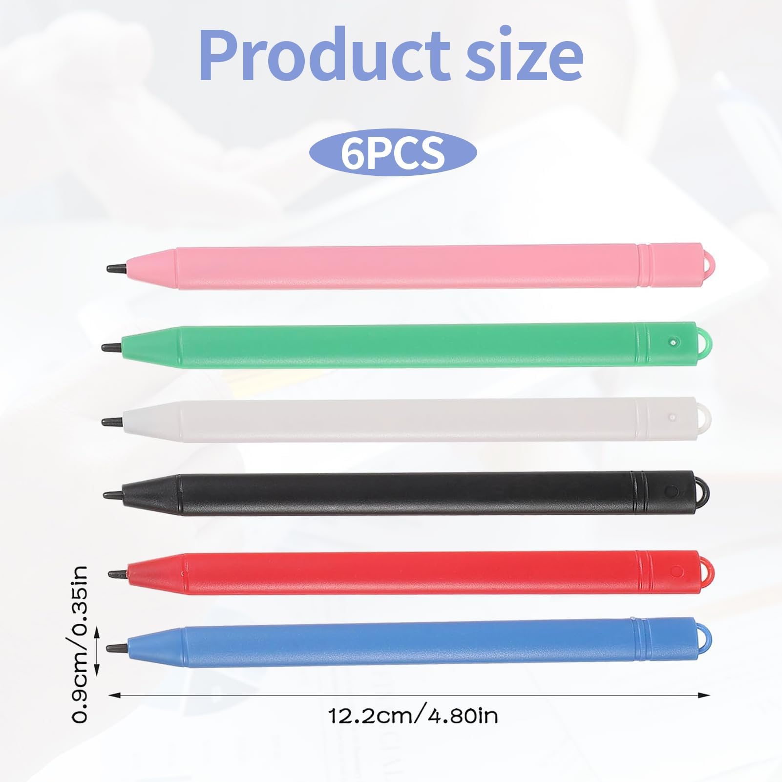 6 PCS Penna per Pittura LCD,Stilo Per Tavoletta Grafica LCDm,Penna Da Disegno Stilo Per Pannello Lcd Plastica da Disegno Adatta per Tavolette da Scrittura LCD e da Disegno.