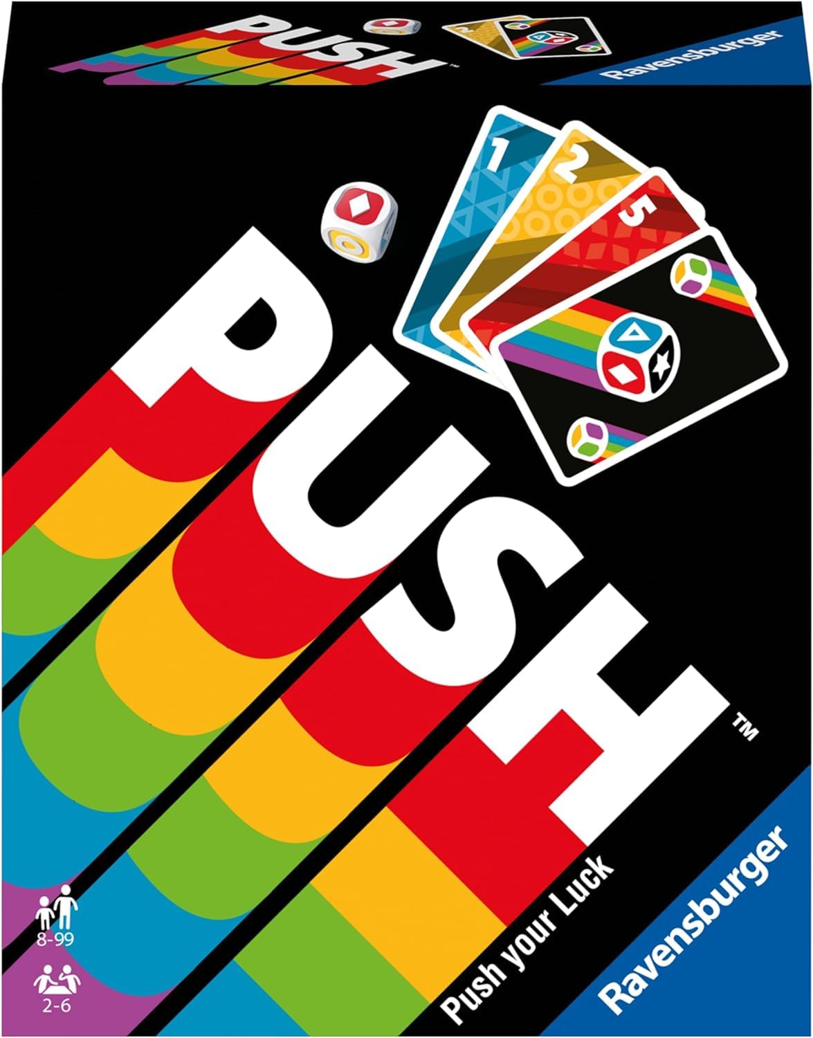 Ravensburger - Push | Giochi di Carte Adulti | Giochi Carte per Bambini 8 Anni | 2-6 Giocatori | Gioco di 60 Minuti | Regalo Bambini 8 Anni O più | Edizione in Italiano
