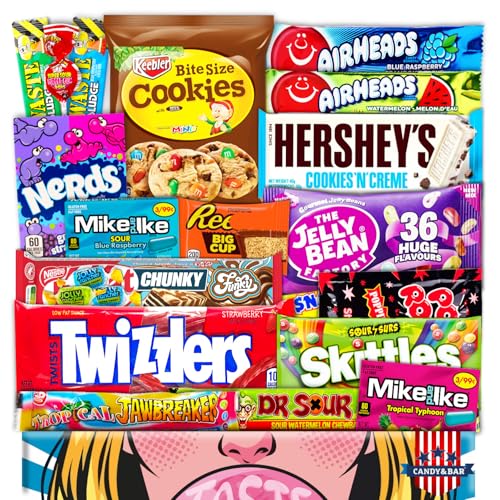 JUMBO USA Original BOX | 21 piezas | American Candy | Importado de Estados Unidos | Snack Box | Caja llena de productos de alta calidad | Cumpleaños | Regalo para el Día de la Madre | Dulces de Pascua