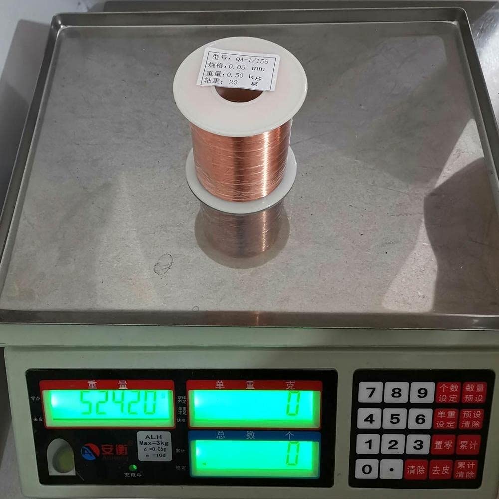 Drut miedziany 500 g/rolki 0,13/0,25 mm 0,5/0,8 0,65 1,3 1,4 mm Qa-1-155. Cewka drutu magnesu Cewka nawiedzająca przewód(0.13mm)