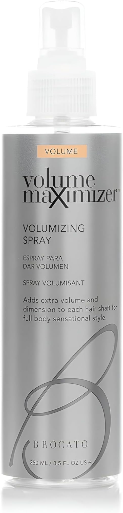 Brocato Volumizing Maximizer Thickening Spray, 8.5 Oz. | Hair Volumizer Spray to Add Volume and Texture | Powerful Root Booster & Lifter Hairspray | Texturizing Hair Care Products for Fine Hair