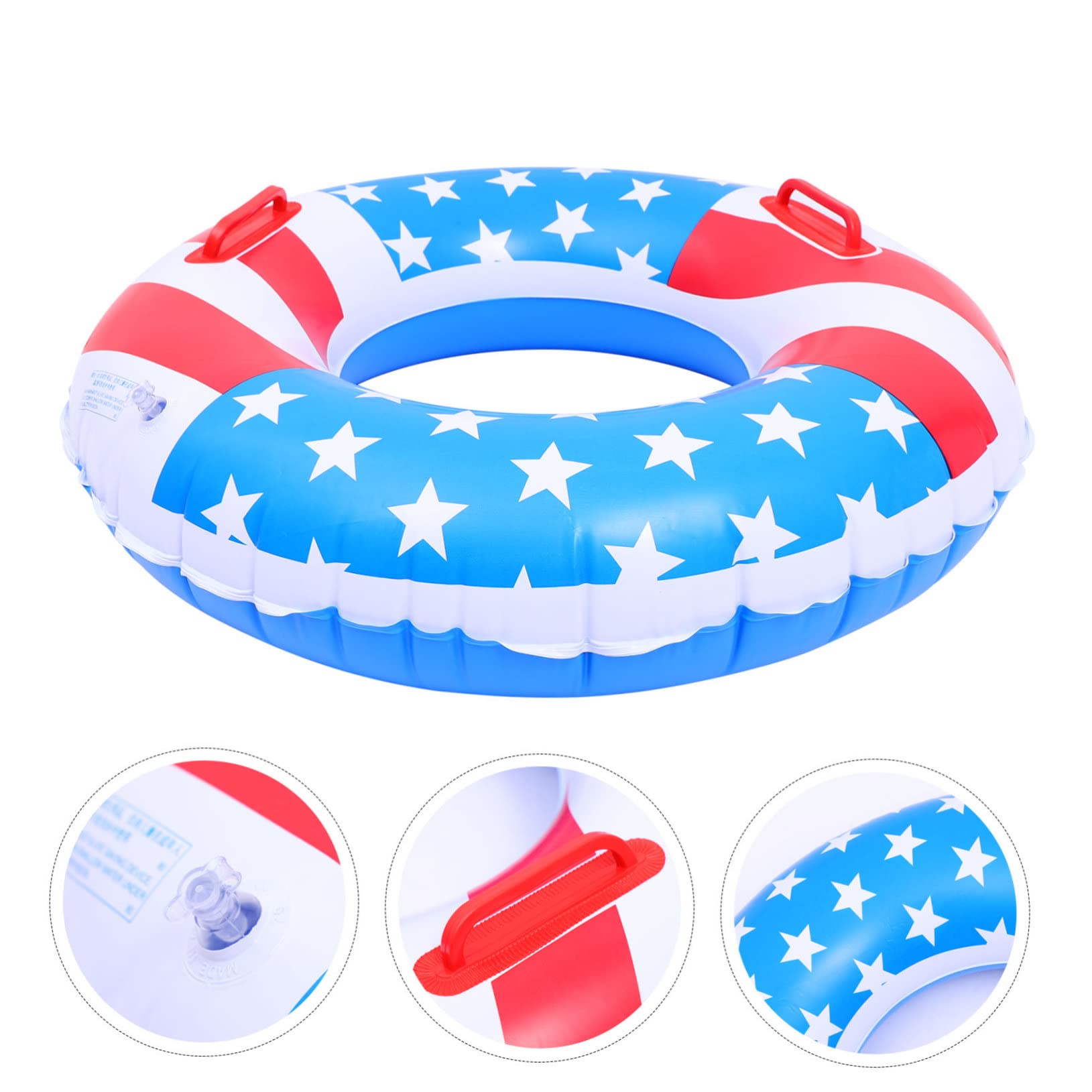 TOYANDONA Anello Di Nuoto Bandiera Anello Da Nuoto Per i Più Piccoli Gonfiabili Piscina Per Decorazioni Per Il Dell'indipendenza Galleggianti Gonfiabili Per Piscina Pvc