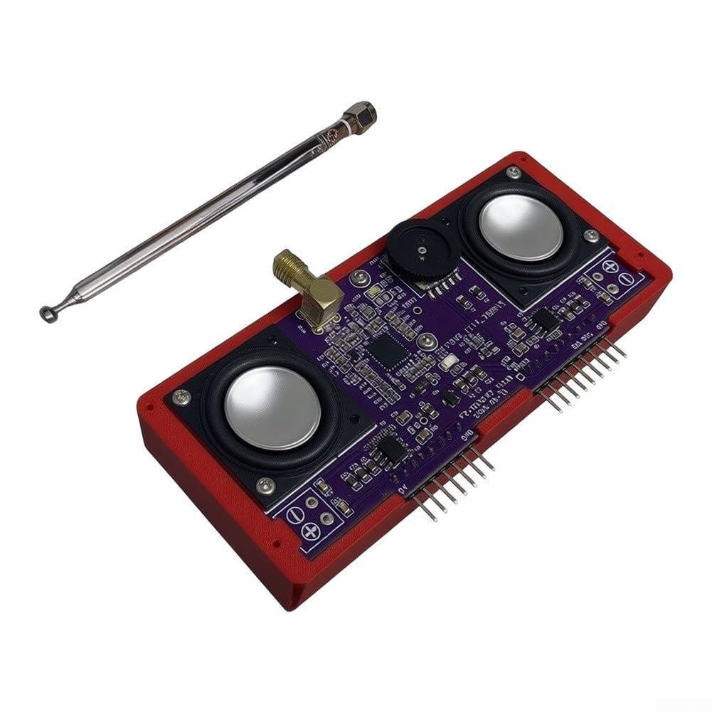 TEA5767 Componente radio FM per Flipper per zero – Ricevitore 76-108MHz con uscita audio 2W & estensione plug-and-play (senza shell)