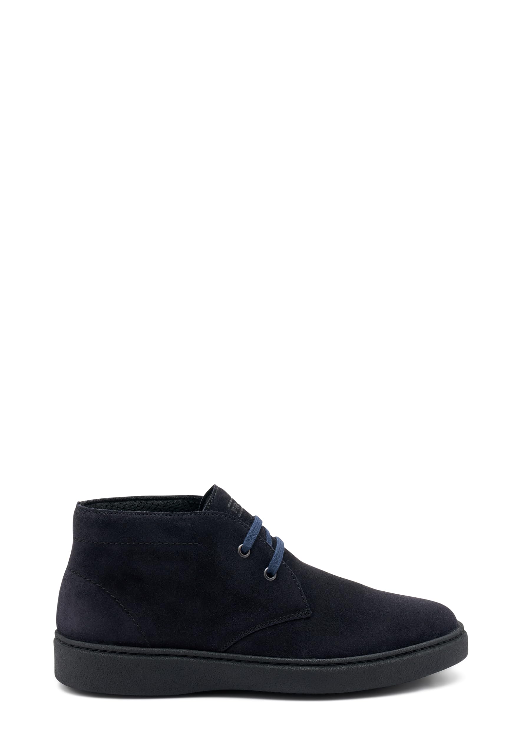 Frau, Stivaletto Casual Uomo in Pelle Scamosciata, Altezza Caviglia, Sottopiede Estraibile in PU e Sughero, Suola in Gomma Molto Flessibile e Antiscivolo, Made in Italy