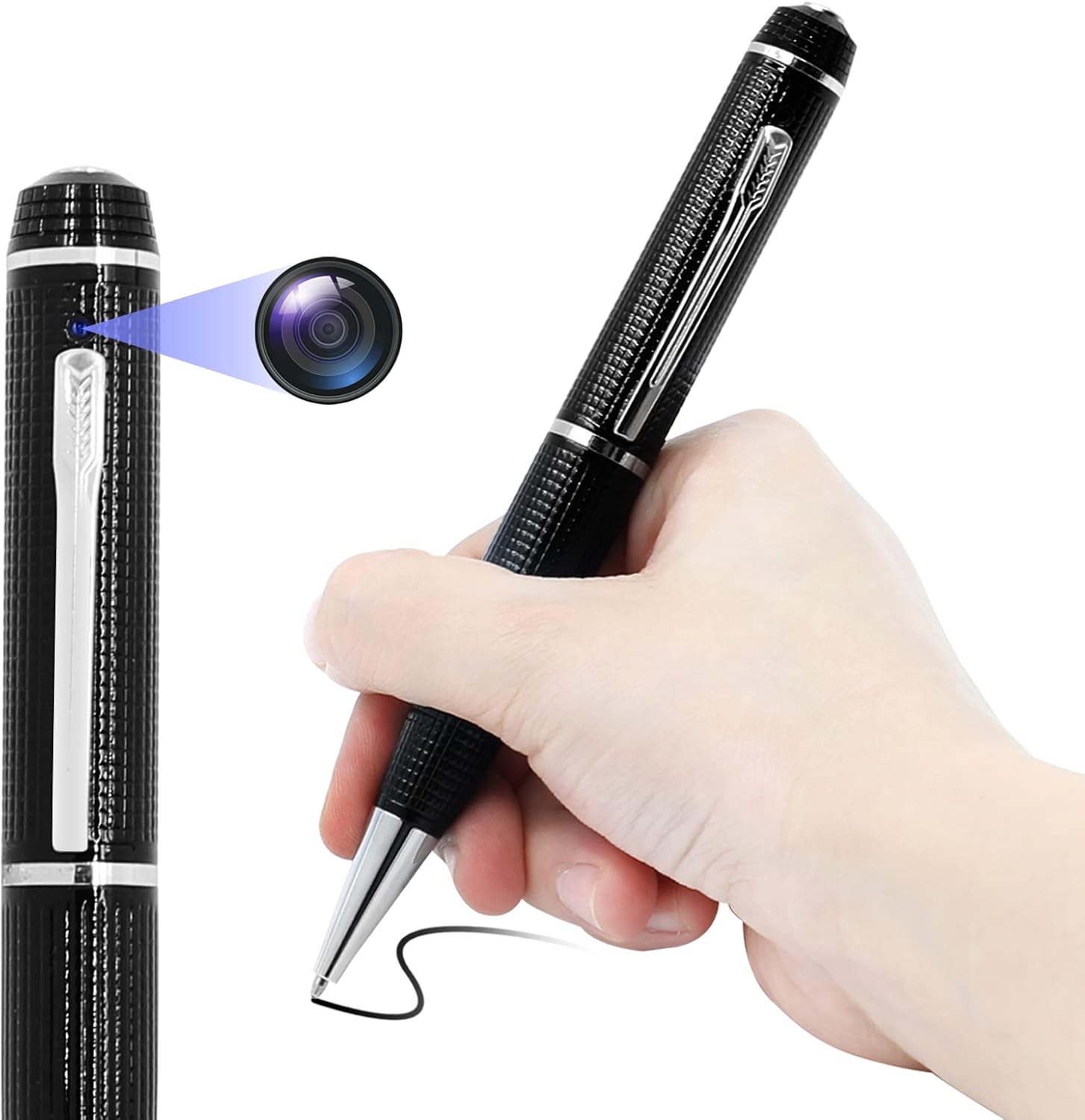 Amazon.co.jp ペン型カメラ 1080PフルHD録画対応 ペン偽装小型カメラ LXMIMIペン型ビデオカメラ ボールペン型小型カメラ 長時間録画録音 隠しカメラ スパイカメラ 監視
