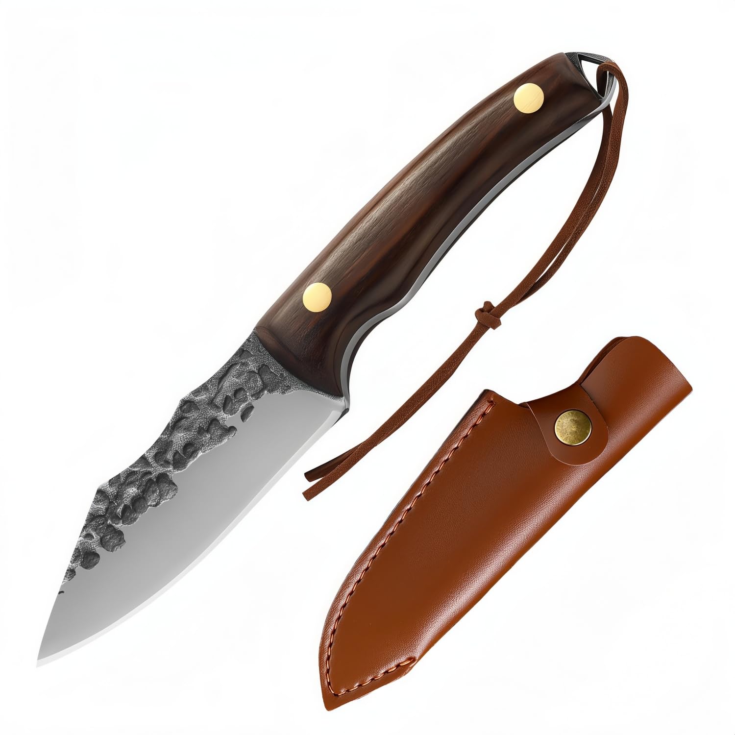 Chef's Knife - High Carbon Steel Japanese Knives,Sharp Kitchen Knive with Ergonomic Handle,Chopping Knife,Meat Knive,Cooking Knifes (3.94 inches Black) — image 1
