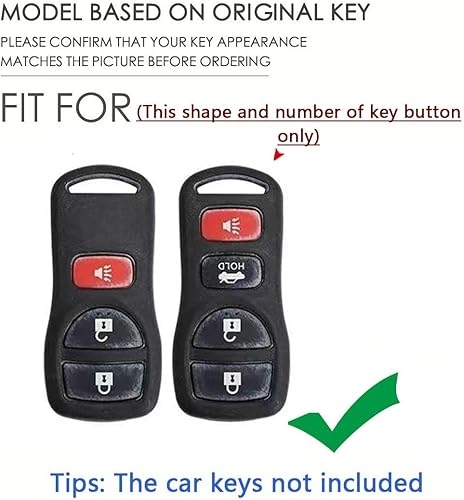 Miniatura 2 de SANRILY Funda de piel sintética para llavero de 34 botones para Nissan Pathfinder Quest Sentra X-Trail Altima Armada Frontier para Infiniti FX35