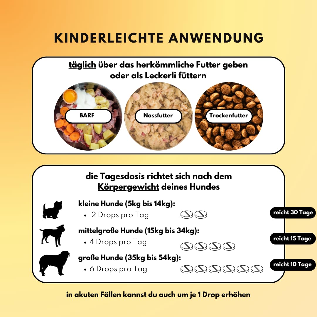 people who kaer Darm Balance Drops für Hunde – mit Pro- & Präbiotika zur Unterstützung bei Sodbrennen, Gras- & Kotfressen, Analdrüsenproblemen, Durchfall & zur Darmsanierung – 60 Drops made in Germany