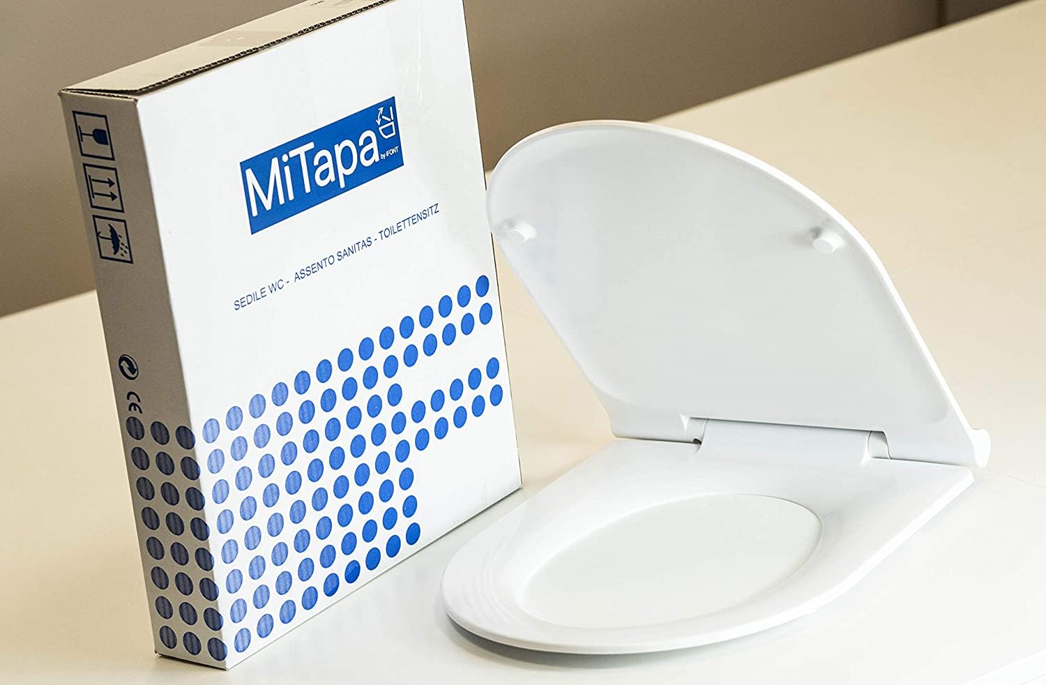Tapa y asiento de inodoro con caída amortiguada - Compatible con Meridian | MiTapa