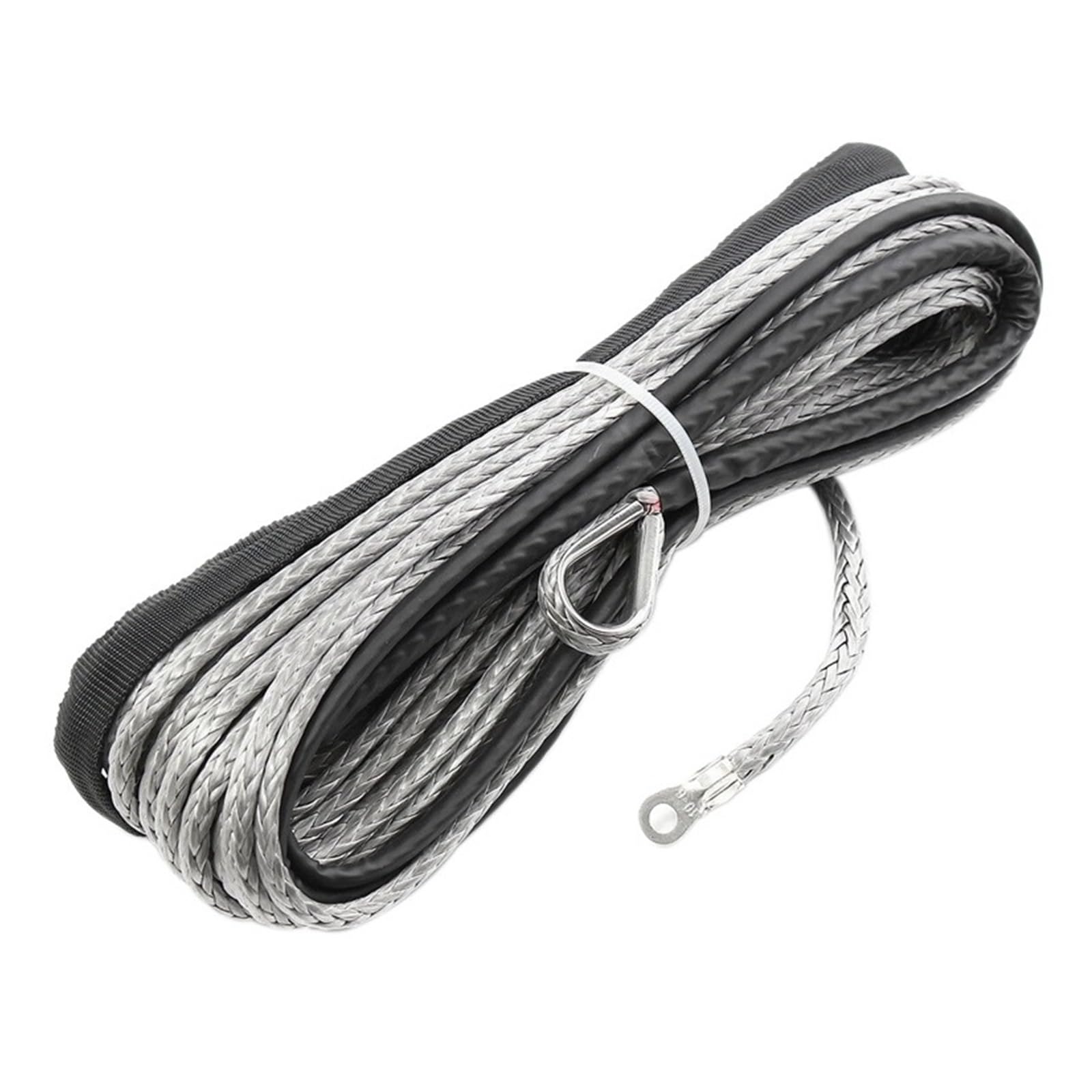 Corda di Traino Fune Sintetica for Argano da 3/16 di Pollice X 50 Pollici 7700LB con Manicotto di Protezione for ATV UTV Facile E Sicuro