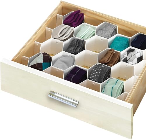 Organizador de cajones con diseño de panal de abejas de Simplificar 34 compartimentos