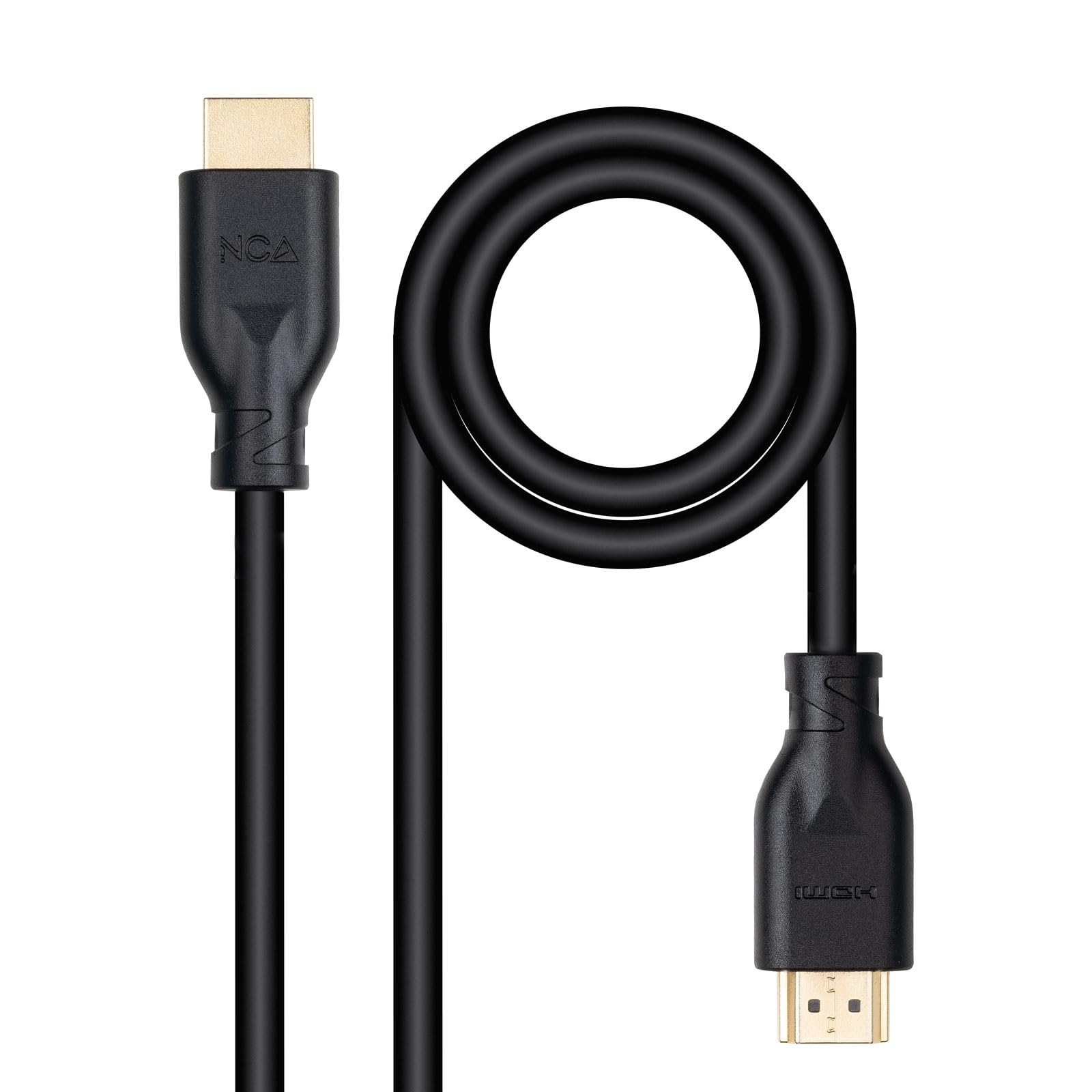 NANOCABLE 10.15.3900 – HDMI Cable V2.0 4K@60Hz 18Gbps Connector Type A Male to Type A Male CCS, Black, 0.5 m