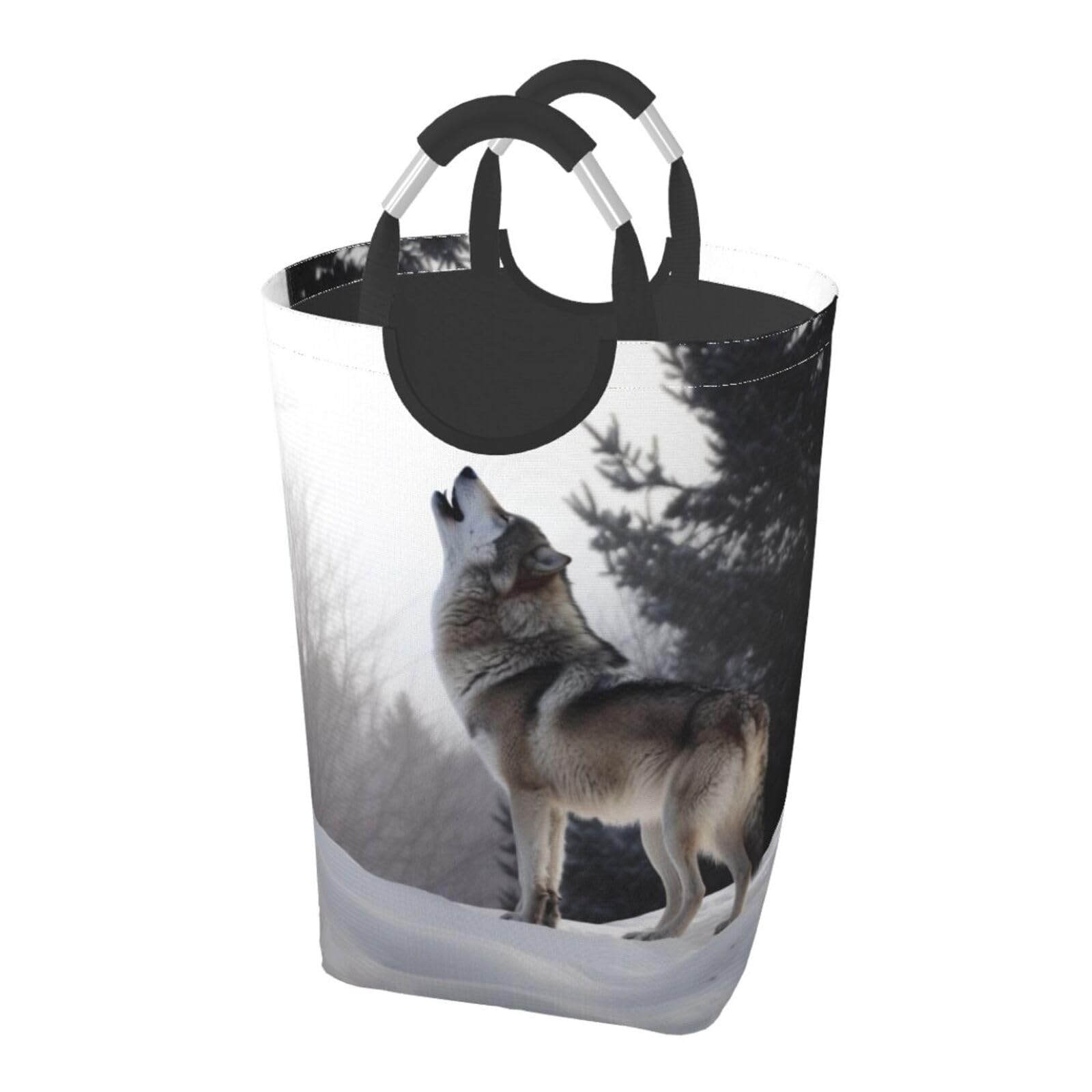Panier à linge sale loup pliable pour gagner de la place