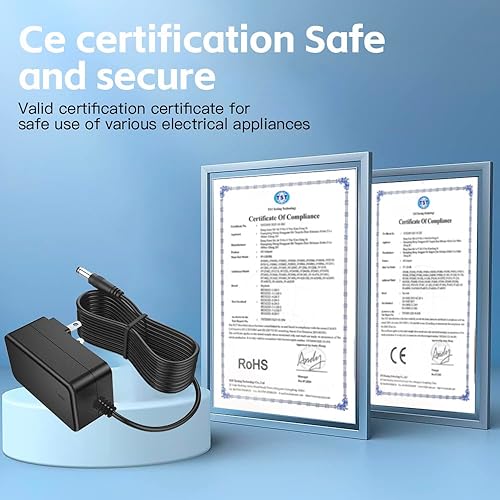 Miniatura 5 de Fuente de alimentación de 6 V CC, adaptador de CA de 2 A con cable de alimentación de 10 pies, 100-240 V, 50-60 Hz, CA a CC, 6 voltios, 2000 mA,
