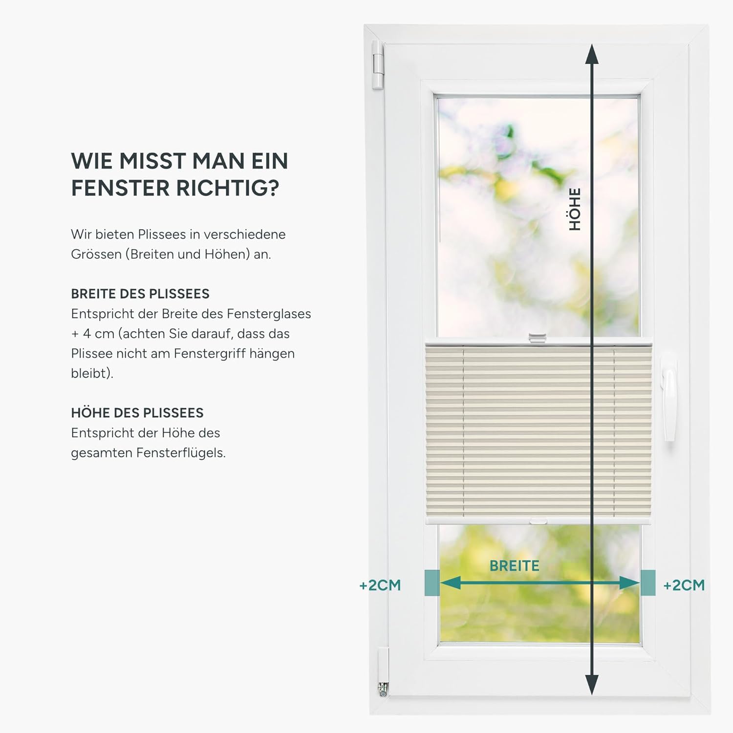 Estika Plisado Thermo Adhesivo 90 x 120 cm - Opaco: Blanco Crema - Sin taladrar, para Ventanas Interiores, persiana Enrollable Decorativa