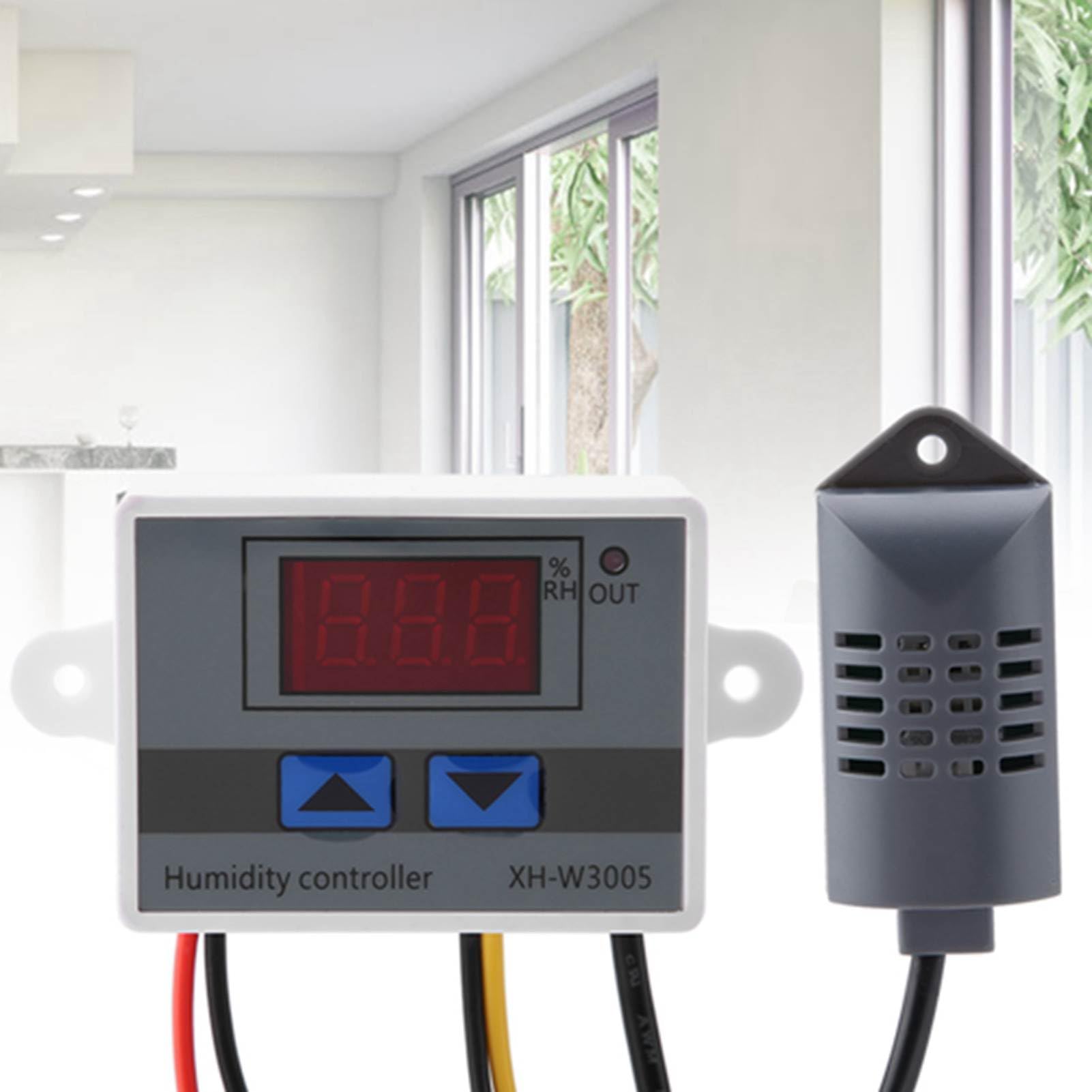 Igrometro Digitale Sensore di Umidità Regolatore Umidità 0-99% Rh 220V XH-W3005 per Controllo Temperatura e Umidità