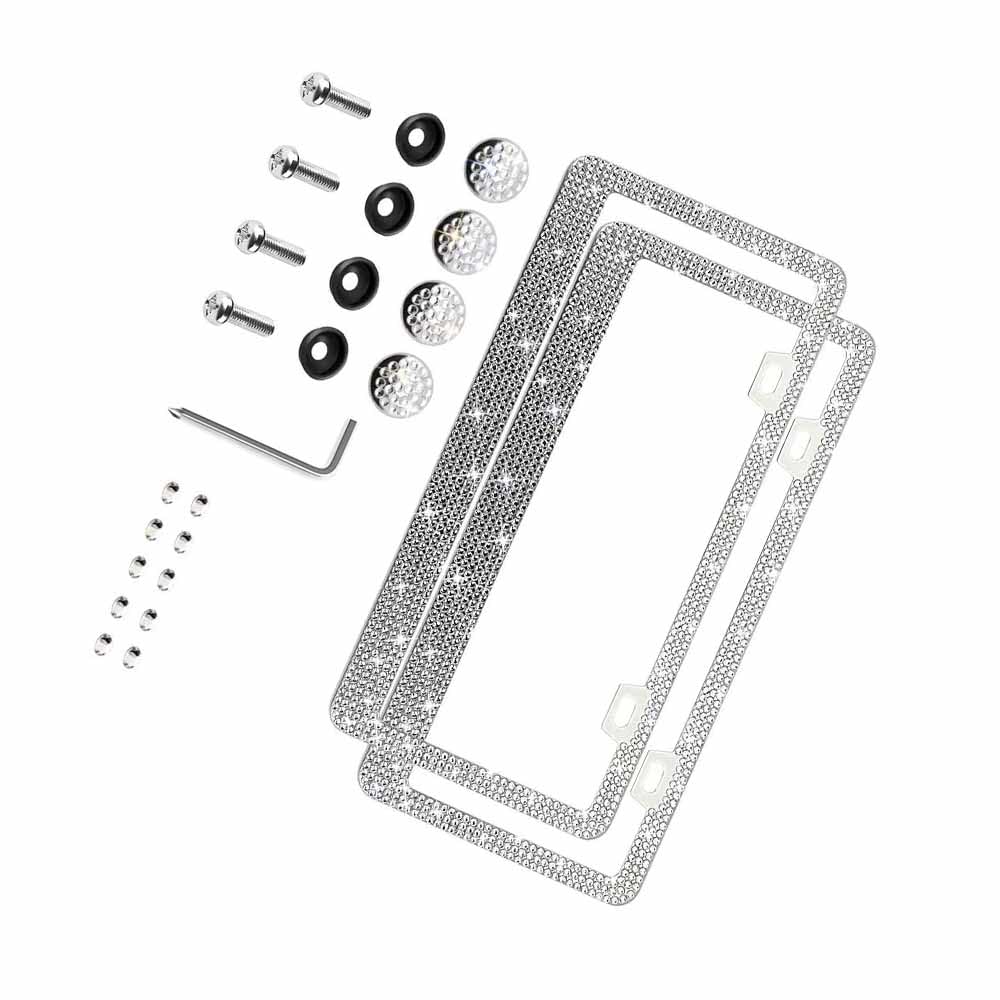 License Plate Frame Covers 2 Pack XCVB0114