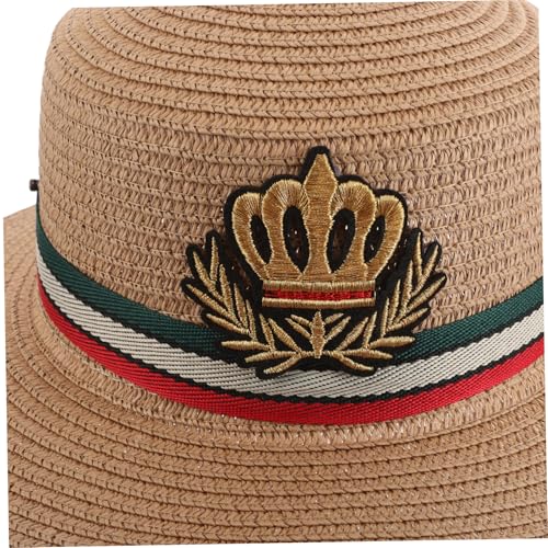 Summer Hats for Boys and Girls Boy Girl Beach Hat Straw Sun Cap Breathable and Stylish Khaki3