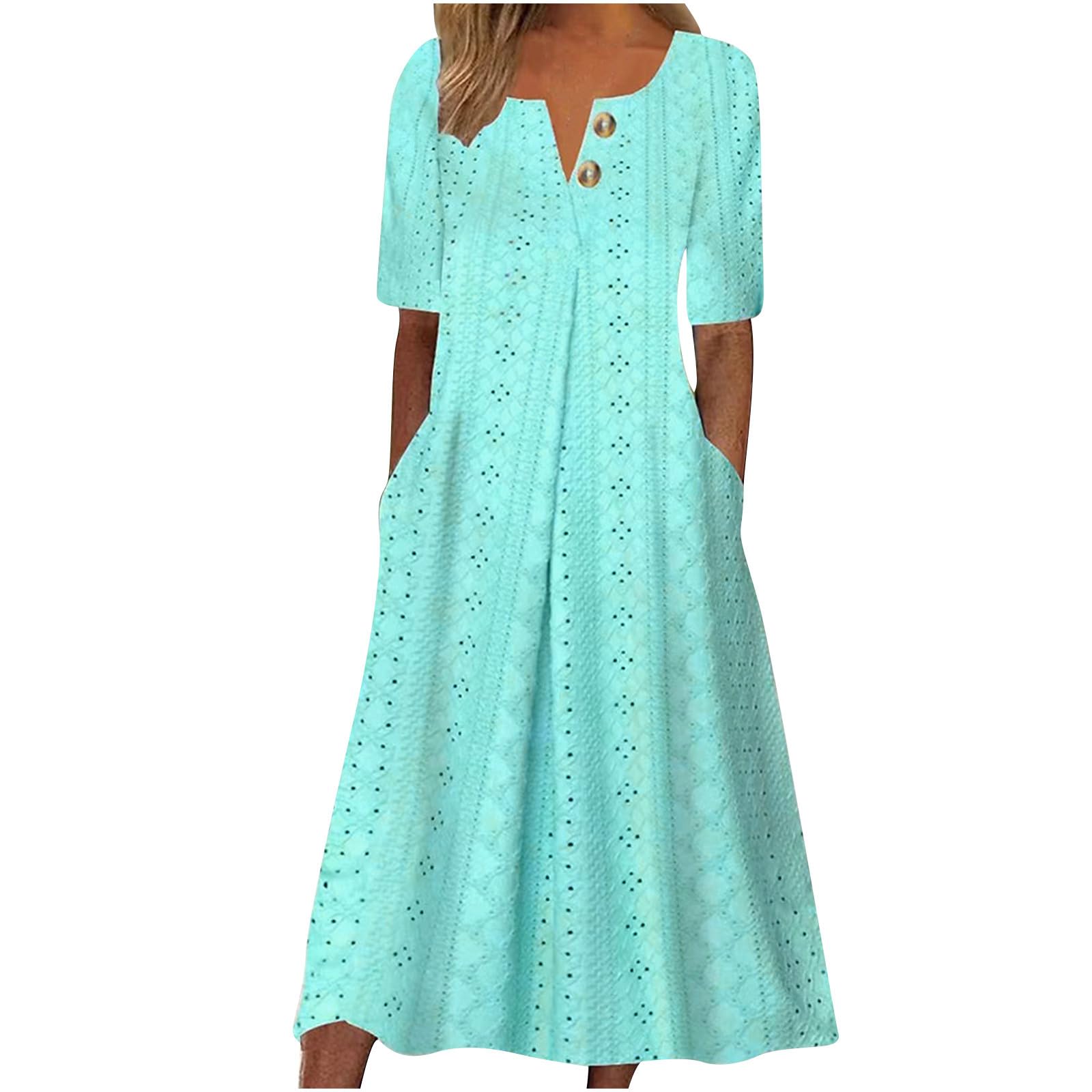 fartey Tshirt Dress Women 2024 Summer Dress Casual Crewneck Tshirt Dresses Floral Print Short Sleeve Beach Boho Dress