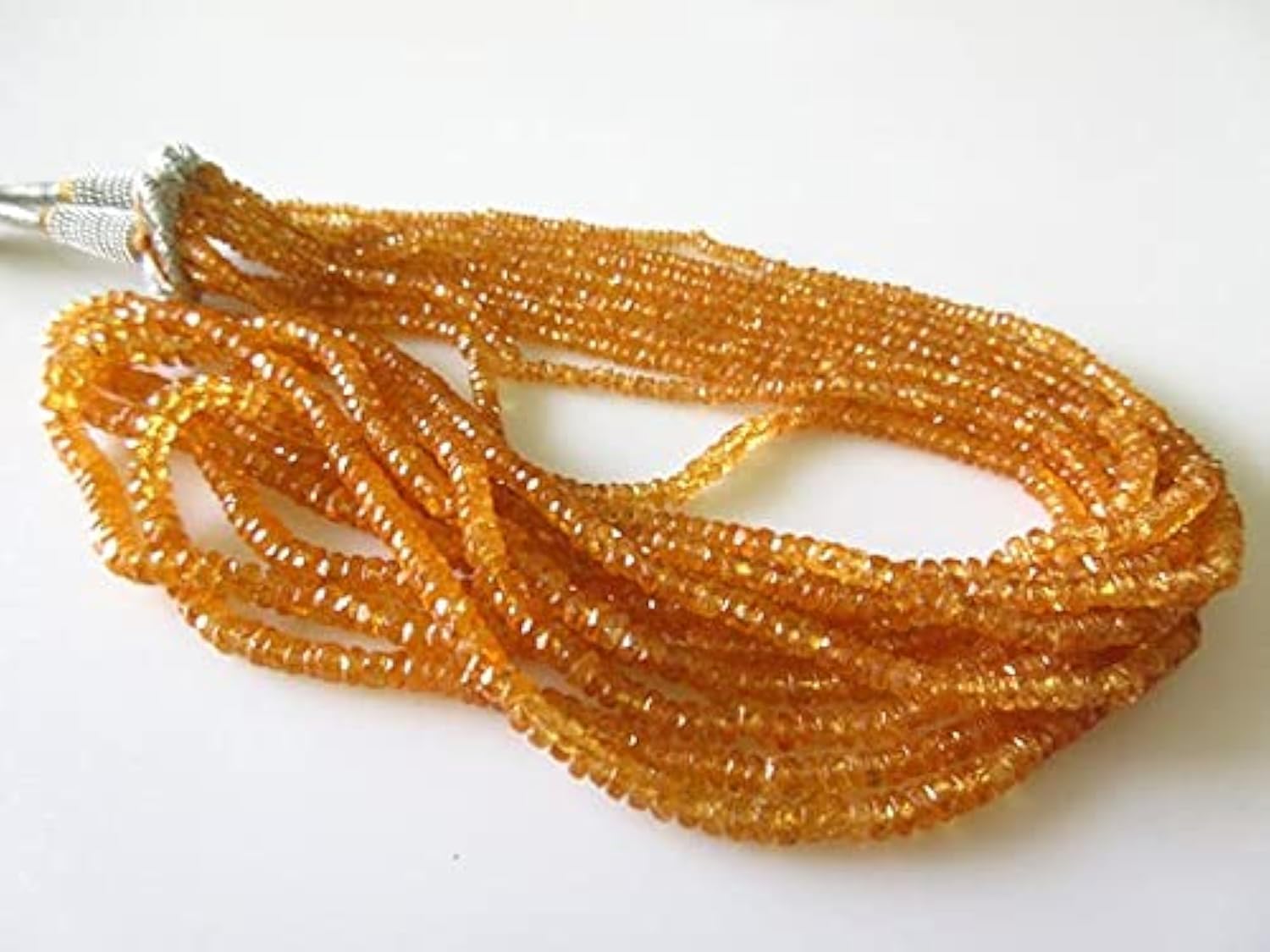 Spessartite orange garnet rondelle beads de 2-3.5mm pour création de bijoux uniques