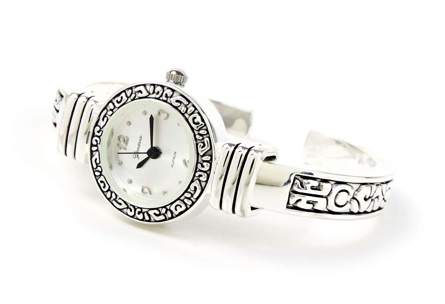 Amazon.com: STC Silver Western Style Decorated Bangle Cuff