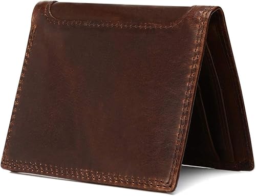 Miniatura 5 de Billetera RFID de cuero auténtico para hombre chocolate cartera para hombre 2021