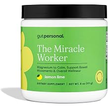 The Miracle Worker Magnesium Glycinate Powder for Sleep - Chelated Magnesium Drink Powder Supplement Helps Reduce Stress & Regularity While Easing Muscle Cramps with Lemon Lime Flavor - 30 Servings