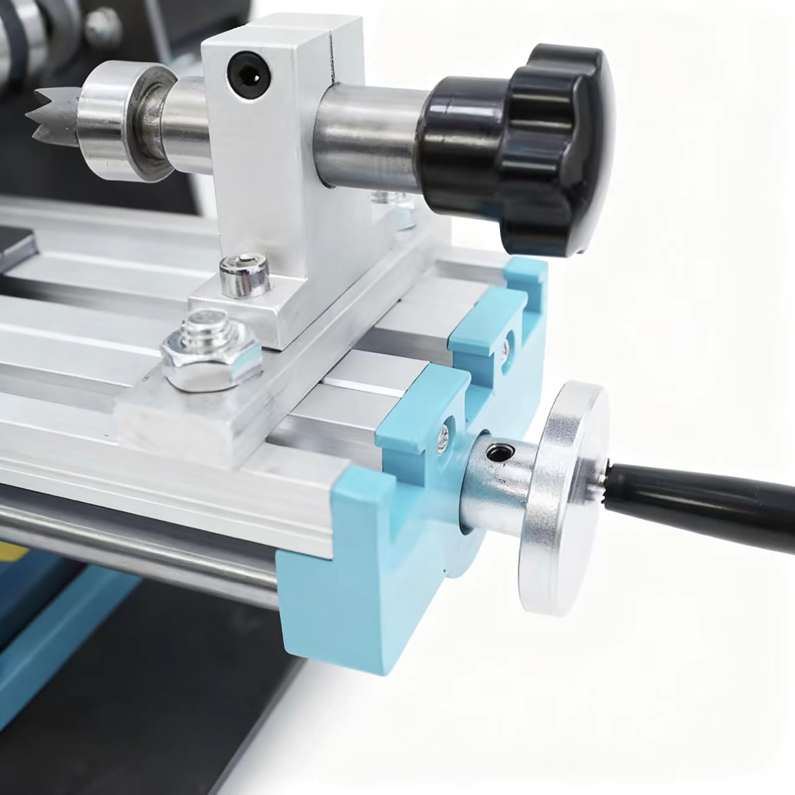 Micro tornio metallico 7000 giri/min, fresatrice ad alta precisione da 400 W, sette velocità, doppio cuscinetto, lunghezza di lavoro 13 cm, diametro 5 cm per la lavorazione di parti di precisione