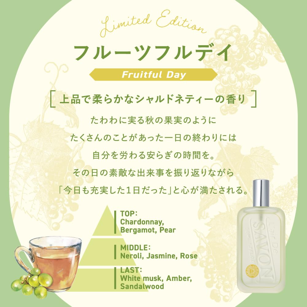 Amazon.co.jp: L'air De SAVON Fruitful Day Eau de Toilette 50ml