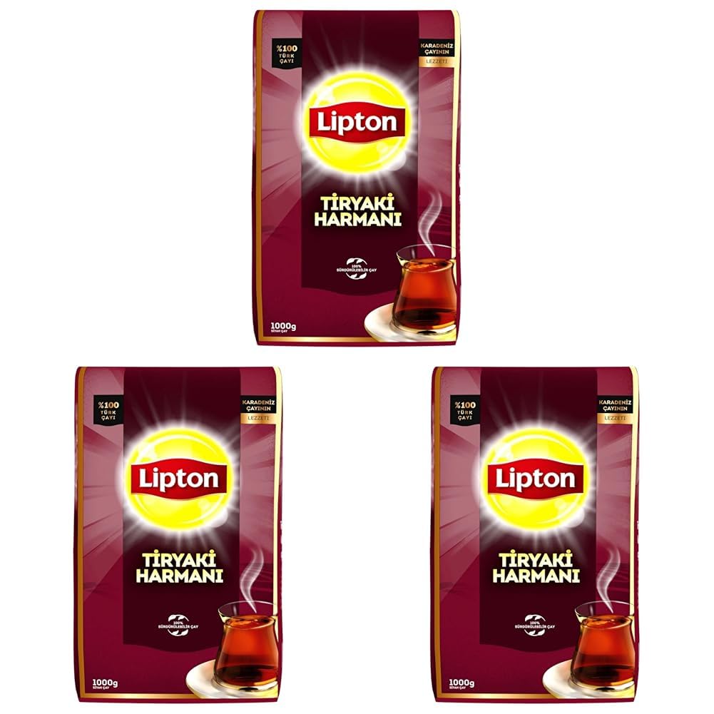 Lipton Tiryaki Dökme Çay, 1kg (3 paketi)