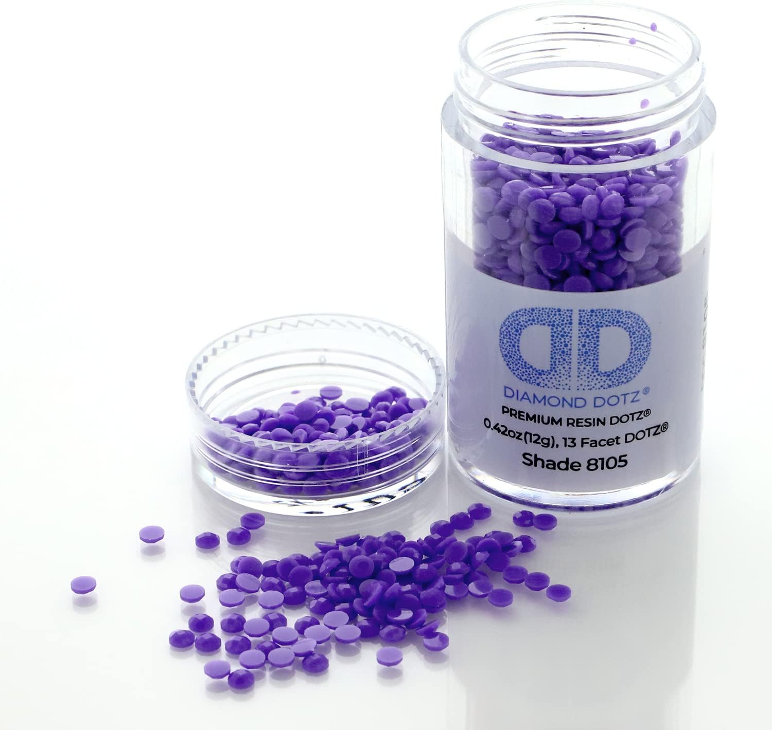 Diamond Dotz 2.8MM 12G Cylinder Jacaranda - Freestyle Diamond Painting Beads, Diamond Art Beads, Replacement Drills, Loose Gems for DIY Crafts and Art Projects