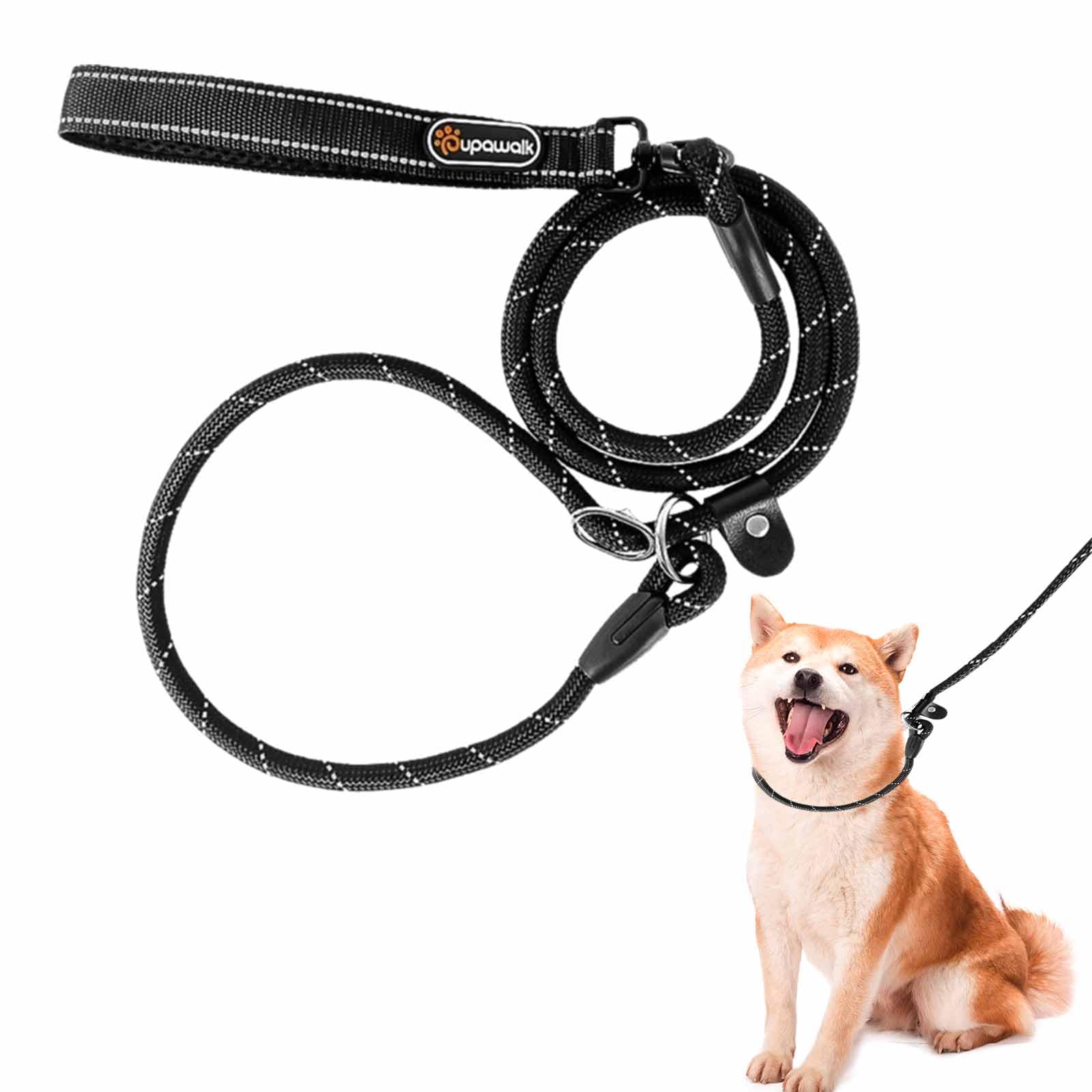 Guinzaglio Per Cani Antistrappo - 2 M, Riflettente, Per Cani Medi E Grandi, Arancione - Foto 2