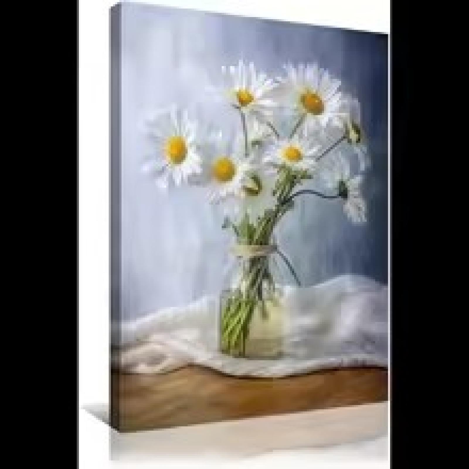 Affiche fleur marguerite blanche décoration murale maison moderne - 6