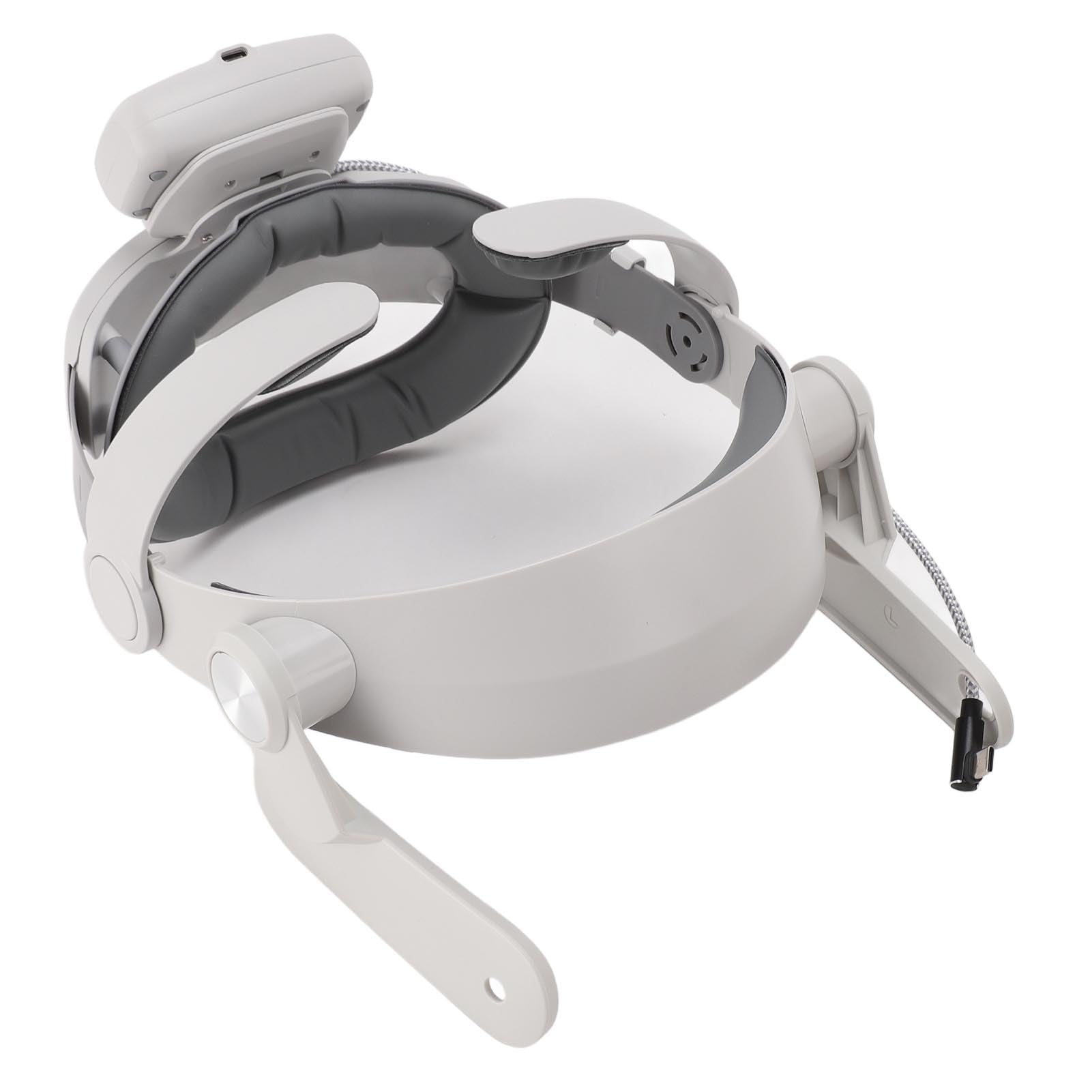 Fascia per la Testa VR con Pacco Batteria Regolabile e Ammortizzata per un Tempo di Riproduzione Prolungato di 6 Ore per il Design Leggero Meta 3