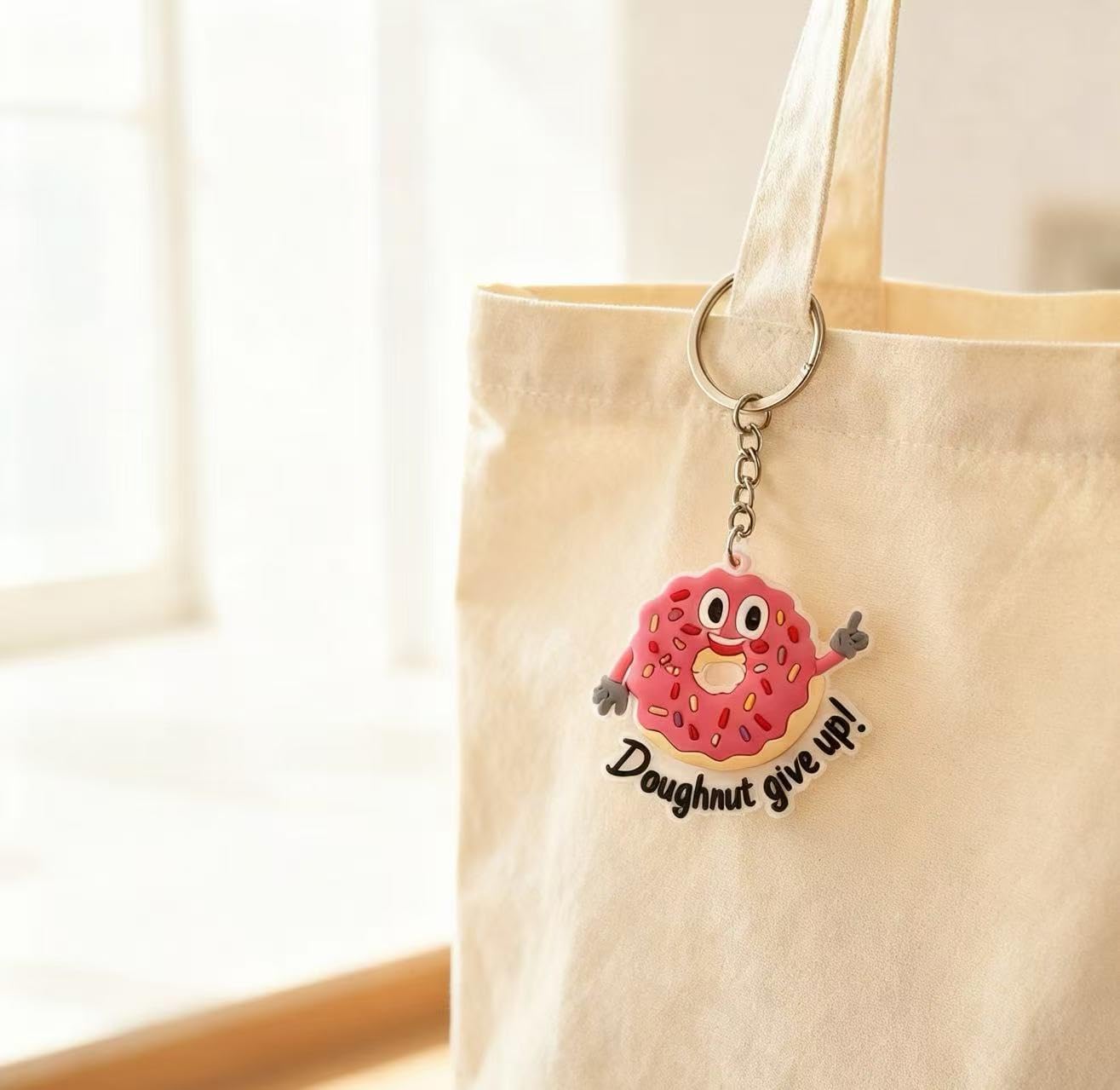 Ella & Emma 20PCS Cute Keychain Party Favors for Kids – Motivational Pun Charms, Classroom Prizes, Birthday Goodie Bag Fillers, School Rewards, Teacher Treasure Box Toys, Backpack Keyrings Bulk - Image 8