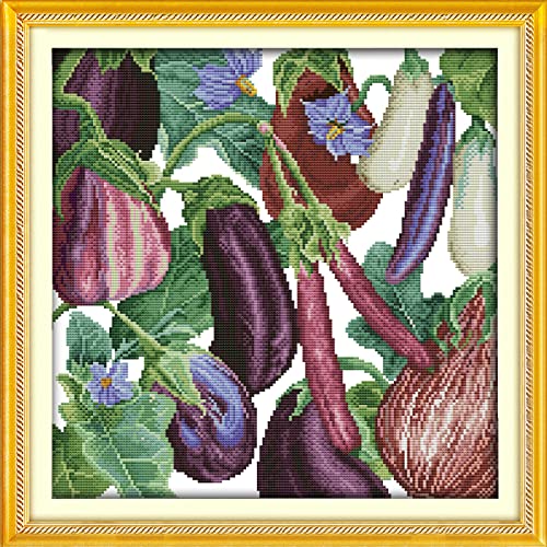 Peinture au Diamant 5D Aubergine | Kit Broderie Diamant Rond Carré 30x40 cm